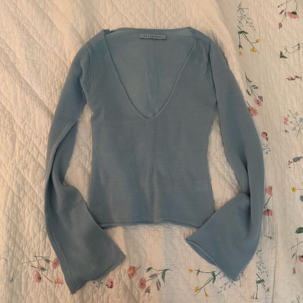 Lily McNeal sweater blue